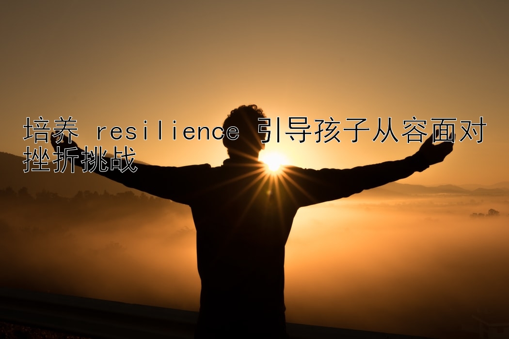 培养 resilience 引导孩子从容面对挫折挑战